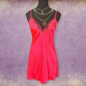 Hot pink victorias secret slip dress